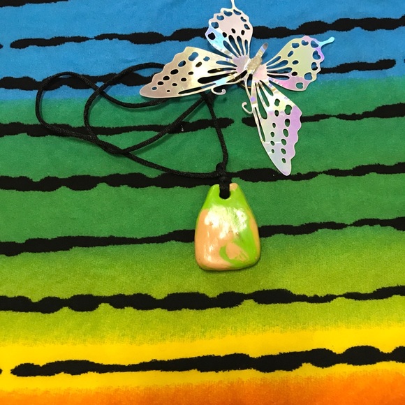 Ceramic Vintage One of a Kind Handmade Boho Necklace - Picture 6 of 16